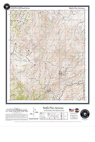 Battle Flat, Arizona / Off-Road Series - Wide World Maps & MORE! - Map - Adventure iDiaz Maps - Wide World Maps & MORE!