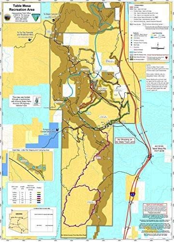 Table Mesa Recreation Area Full-Size Gloss Ready-to-Hang Wall Map - Wide World Maps & MORE!