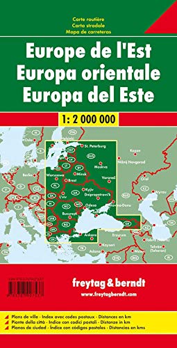 Europe Eastern 1:2 000 000 (English, Spanish, French, Italian, and German Edition) - Wide World Maps & MORE!