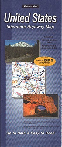 United States Interstate Highway Map Paper/Non-Laminated - Wide World Maps & MORE! - Map - Warren Map - Wide World Maps & MORE!