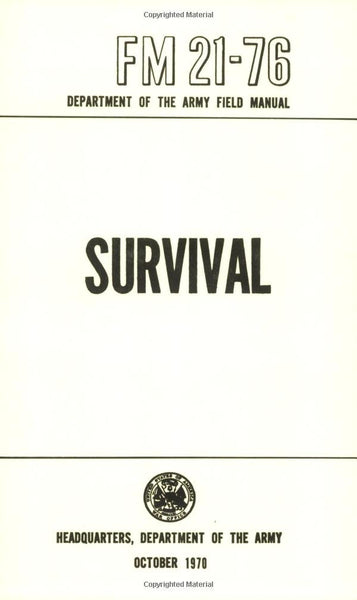 US Army Survival Manual: FM 21-76 - Wide World Maps & MORE! - Book - Wide World Maps & MORE! - Wide World Maps & MORE!