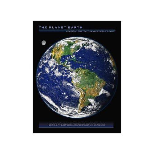 The Planet Earth: A Digital Portrait of Our Ocean Planet Gloss Lamination - Wide World Maps & MORE! - Book - Wide World Maps & MORE! - Wide World Maps & MORE!