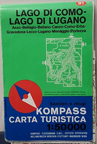 Kompass Lago Di Como Vintage Map (1970) - Wide World Maps & MORE! - Book - Wide World Maps & MORE! - Wide World Maps & MORE!