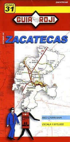 Zacatecas State Map by Guia Roji (Spanish Edition) - Wide World Maps & MORE! - Book - Guia Roji - Wide World Maps & MORE!