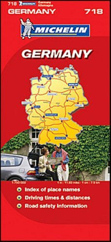 Michelin Map No. 718 Germany (Allemagne, Deutschland)Scale 1:750,000 (French Edition) - Wide World Maps & MORE! - Book - Wide World Maps & MORE! - Wide World Maps & MORE!