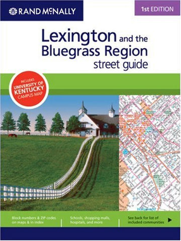 Rand McNally 1st Edition Lexington and the Bluegrass Region street guide - Wide World Maps & MORE! - Book - Wide World Maps & MORE! - Wide World Maps & MORE!
