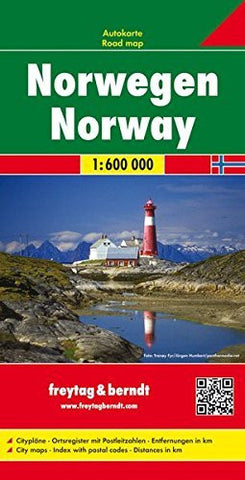 Norway 1:600K Road Map FB (English, French and German Edition) - Wide World Maps & MORE! - Book - Freytag & Berndt - Wide World Maps & MORE!