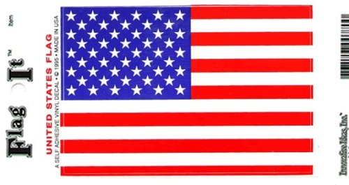 United States Flag Self Adhesive Vinyl Decals 6-Pack - Wide World Maps & MORE! - Sticker - Flag-It - Wide World Maps & MORE!