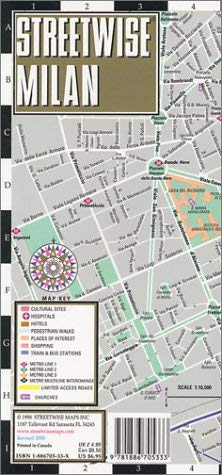Streetwise Milan - Wide World Maps & MORE! - Book - Brand: Streetwise Maps - Wide World Maps & MORE!