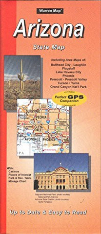 Arizona State Map - Wide World Maps & MORE! - Map - Warren Map - Wide World Maps & MORE!