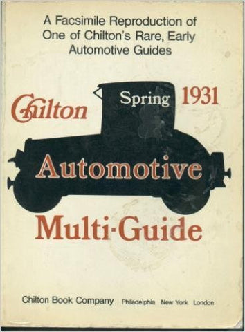 Automotive Multi-guide: Spring 1931 - Wide World Maps & MORE! - Book - Brand: Gazelle Book Services Ltd - Wide World Maps & MORE!