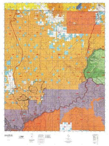 Arizona 13A Hunt Area / Game Management Unit (GMU) Map - Wide World Maps & MORE! - Map - MyTopo - Wide World Maps & MORE!