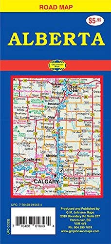 Road Map Alberta, Canada - Wide World Maps & MORE! - Map - G.M. Johnson Maps - Wide World Maps & MORE!