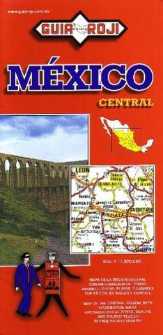 Mexico Central Map by Guia Roji (Bilingual) (Spanish Edition) (English and Spanish Edition) - Wide World Maps & MORE! - Book - Guia Roji - Wide World Maps & MORE!