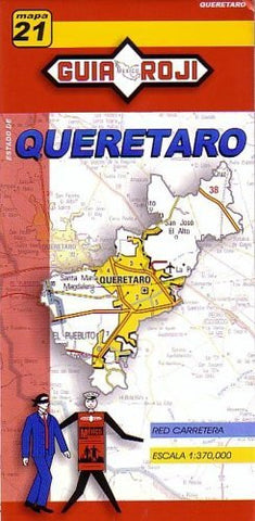 Queretaro State Map by Guia Roji (English and Spanish Edition) - Wide World Maps & MORE! - Book - Guia Roji - Wide World Maps & MORE!