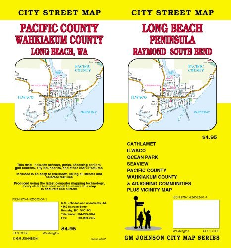 Long Beach/Peninsula/Raymond/South Bend City Street Map - Wide World Maps & MORE! - Book - Unknown - Wide World Maps & MORE!