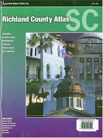 Richland County Atlas Scouth Carolina Columbia, Arcadia Lakes, Blythewood,: Eastover, Forest Acres and Fort Jackson - Wide World Maps & MORE! - Book - Wide World Maps & MORE! - Wide World Maps & MORE!