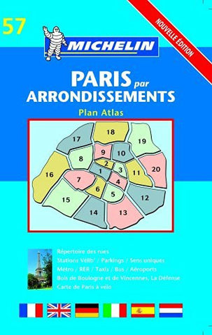 Paris Arrondissements Atlas- Michelin (Michelin Maps) - Wide World Maps & MORE! - Book - Wide World Maps & MORE! - Wide World Maps & MORE!