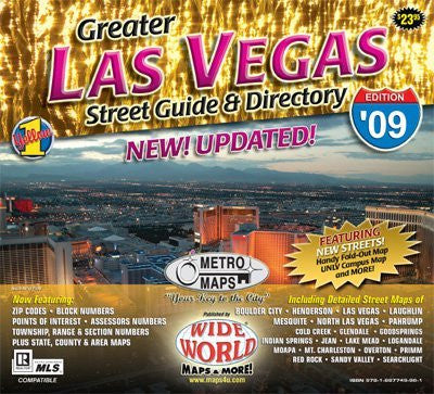 Las Vegas, NV, Greater 2009 - Wide World Maps & MORE! - Map - Metro Maps - Wide World Maps & MORE!