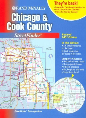 Rand McNally Chicago and Cook County Streetfinder 2001 (Rand Mcnally Chicago and Cook County Street Guide) - Wide World Maps & MORE! - Book - Wide World Maps & MORE! - Wide World Maps & MORE!
