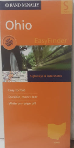 Ohio EasyFinder - Laminated Easy Fold Wipe on-wipe off - Wide World Maps & MORE!