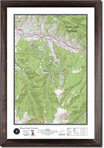 Beaver Creek Colorado Ski Area Topographic Keepsake Poster Map (with ski runs, lifts and gondolas; hiking trails, topo markings & elevation markings) - Wide World Maps & MORE! - Book - Wide World Maps & MORE! - Wide World Maps & MORE!