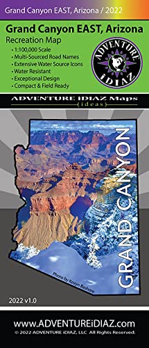 Grand Canyon East Recreation Map - Wide World Maps & MORE!