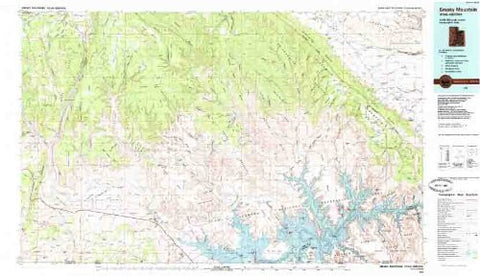 Smoky Mountain Utah - Arizona 1:100,000-scale Topographic USGS Map: 30 X 60 Minute Series (1985) - Wide World Maps & MORE!