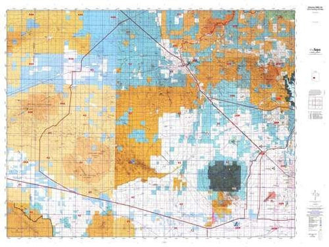 Arizona GMU 42 Hunt Area / Game Management Unit (GMU) Map - Wide World Maps & MORE! - Map - MyTopo - Wide World Maps & MORE!