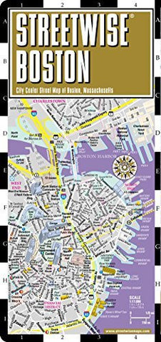 Streetwise Boston Map - Laminated City Center Street Map of Boston, Massachusetts - Folding pocket size travel map with MBTA subway map & trolley lines - Wide World Maps & MORE! - Book - StreetWise - Wide World Maps & MORE!