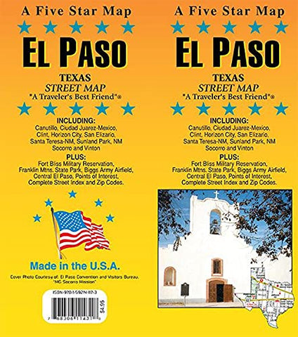 El Paso, Texas Street Map [Map] Five Star Maps - Wide World Maps & MORE!
