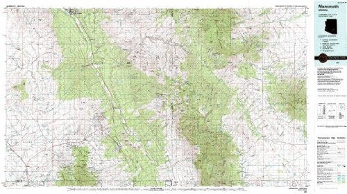 Mammoth Arizona 1:100,000-scale Topographic USGS Map: 30 X 60 Minute Series (1986) - Wide World Maps & MORE! - Book - Wide World Maps & MORE! - Wide World Maps & MORE!