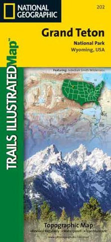 National Geographic Trails Illustrated Grand Teton National Park, Wyoming, USA: Topo Map (Trails Illustrated - Topo Maps USA) - Wide World Maps & MORE! - Book - National Geographic - Wide World Maps & MORE!