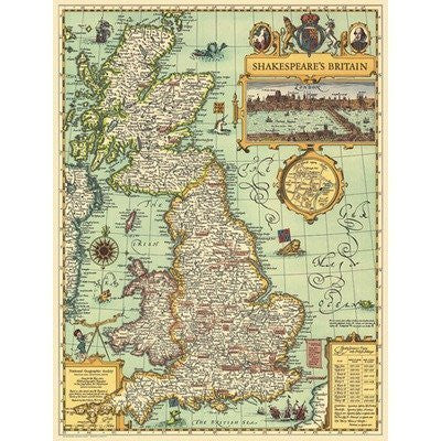 National Geographic RE00620097 Map Of Shakespeare's Britain - Wide World Maps & MORE! - Map - National Geographic Maps - Wide World Maps & MORE!