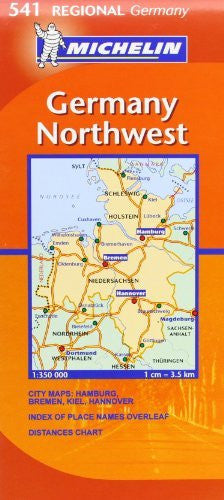 Michelin Map Germany Northwest 541 (Maps/Regional (Michelin)) - Wide World Maps & MORE! - Book - Wide World Maps & MORE! - Wide World Maps & MORE!