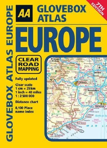 AA Glovebox Atlas Europe - Wide World Maps & MORE! - Book - Wide World Maps & MORE! - Wide World Maps & MORE!