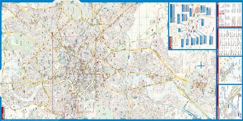 Laminated Rome City Streets Map by Borch (English, Spanish, French, Italian and German Edition) - Wide World Maps & MORE! - Map - Borch - Wide World Maps & MORE!