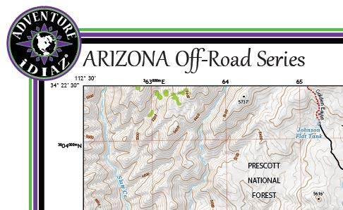 Battleship Butte, Arizona / Off-Road Series - Wide World Maps & MORE! - Map - Adventure iDiaz Maps - Wide World Maps & MORE!