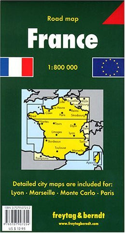 France Road Map - Wide World Maps & MORE! - Book - Freytag & Berndt - Wide World Maps & MORE!