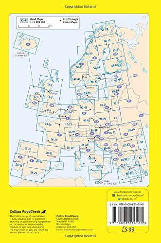 Collins Europe Handy Road Atlas - Wide World Maps & MORE! - Book - Wide World Maps & MORE! - Wide World Maps & MORE!