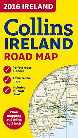 2016 Collins Ireland Road Map - Wide World Maps & MORE! - Book - Wide World Maps & MORE! - Wide World Maps & MORE!