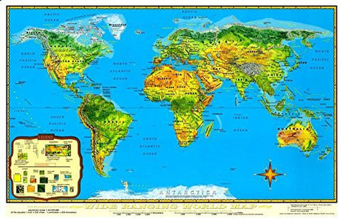 Wide Ranging World Compact Wall Map (Laminated, Rolled) - Wide World Maps & MORE! - Map - The Exploration Company - Wide World Maps & MORE!