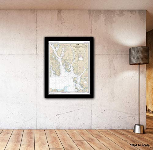 Paradise Cay Publications NOAA Chart 17420: Hecate Strait to Etolin Island: Including Behm and Portland Canals 33.7 x 43.6 (Traditional Paper) - Wide World Maps & MORE! - Sports - Paradise Cay Publications - Wide World Maps & MORE!