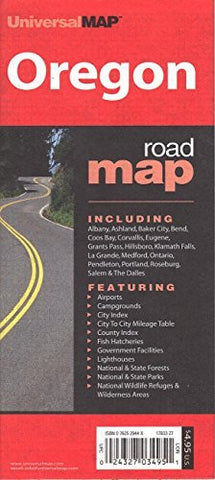 Oregon State Map - Wide World Maps & MORE! - Map - UniversalMAP - Wide World Maps & MORE!