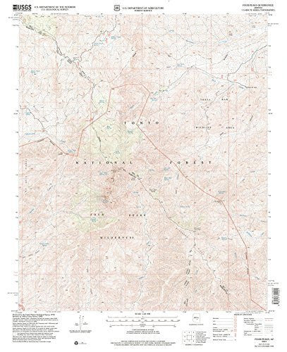 Four Peaks, Arizona (7.5'×7.5' Topographic Quadrangle) - Wide World Maps & MORE! - Map - Wide World Maps & MORE! - Wide World Maps & MORE!