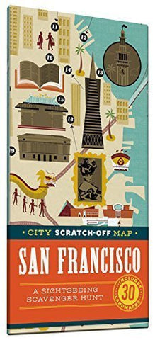 City Scratch-off Map: San Francisco: A Sightseeing Scavenger Hunt by Christina Henry de Tessan (2015-09-15) - Wide World Maps & MORE! - Book - Wide World Maps & MORE! - Wide World Maps & MORE!