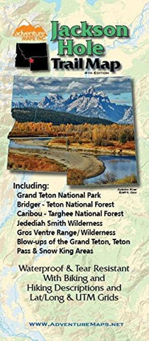 Adventure Maps Jackson Hole Trail Map - Wide World Maps & MORE! - Sports - Adventure Maps - Wide World Maps & MORE!