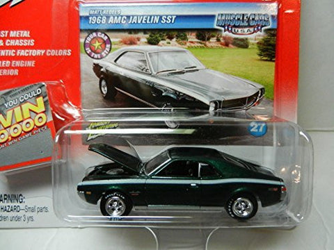 Qiyun Johnny Lightning Muscle Cars USA Green 1968 AMC Javelin SST NIP - Wide World Maps & MORE! - Toy - Qiyun - Wide World Maps & MORE!