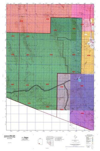 Arizona GMU 46A Hunt Area / Game Management Units (GMU) Map - Wide World Maps & MORE! - Book - Wide World Maps & MORE! - Wide World Maps & MORE!