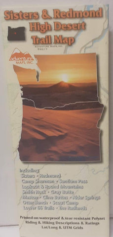 Sisters and Redmond High Desert Trails Map (Central Oregon) - Wide World Maps & MORE!